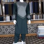 Classic Afghan Men's Perahan Tunban – Charcoal