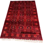 Traditional Afghan Handwoven Rug – Red