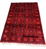 Traditional Afghan Handwoven Rug – Red