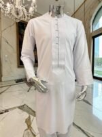 Afghan Men's Traditional Kurta Pajama – White